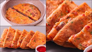 VEGETABLE CHESSE CREPE | VEG CHESSE PARATHA | CHESSY VEG CREPE | NOven Foods