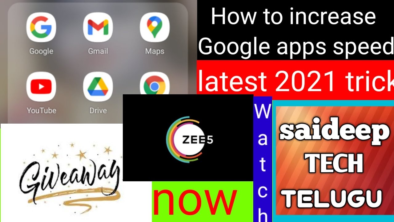 [how to increase Google apps speed in telugu] - YouTube