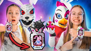 Good and Evil gift! Control Vanny Fnaf and Glamrock Chica Animatronic 24 hours in real life!