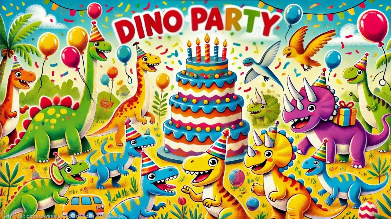 Urodziny Bronto – Dino Party!Dinozaury śpiewają i tańczą! 🎉