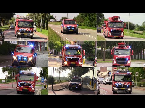 Brandweer Tiel met spoed naar verschillende meldingen in Tiel en omgeving