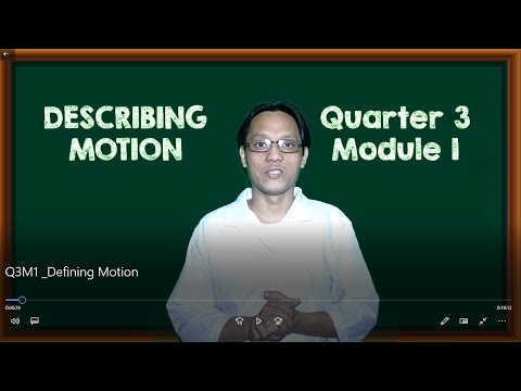 Describing Motion Q3M1_Kaalamdag Learning Videos