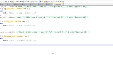 Shell script to check the delimiter in a file