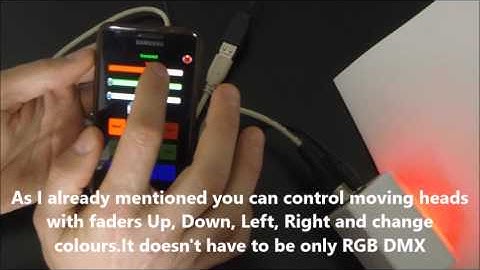 Wireless DMX controller application overview