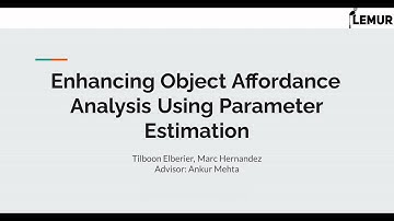 Enhancing Object Affordance Analysis Using Parameter Estimation