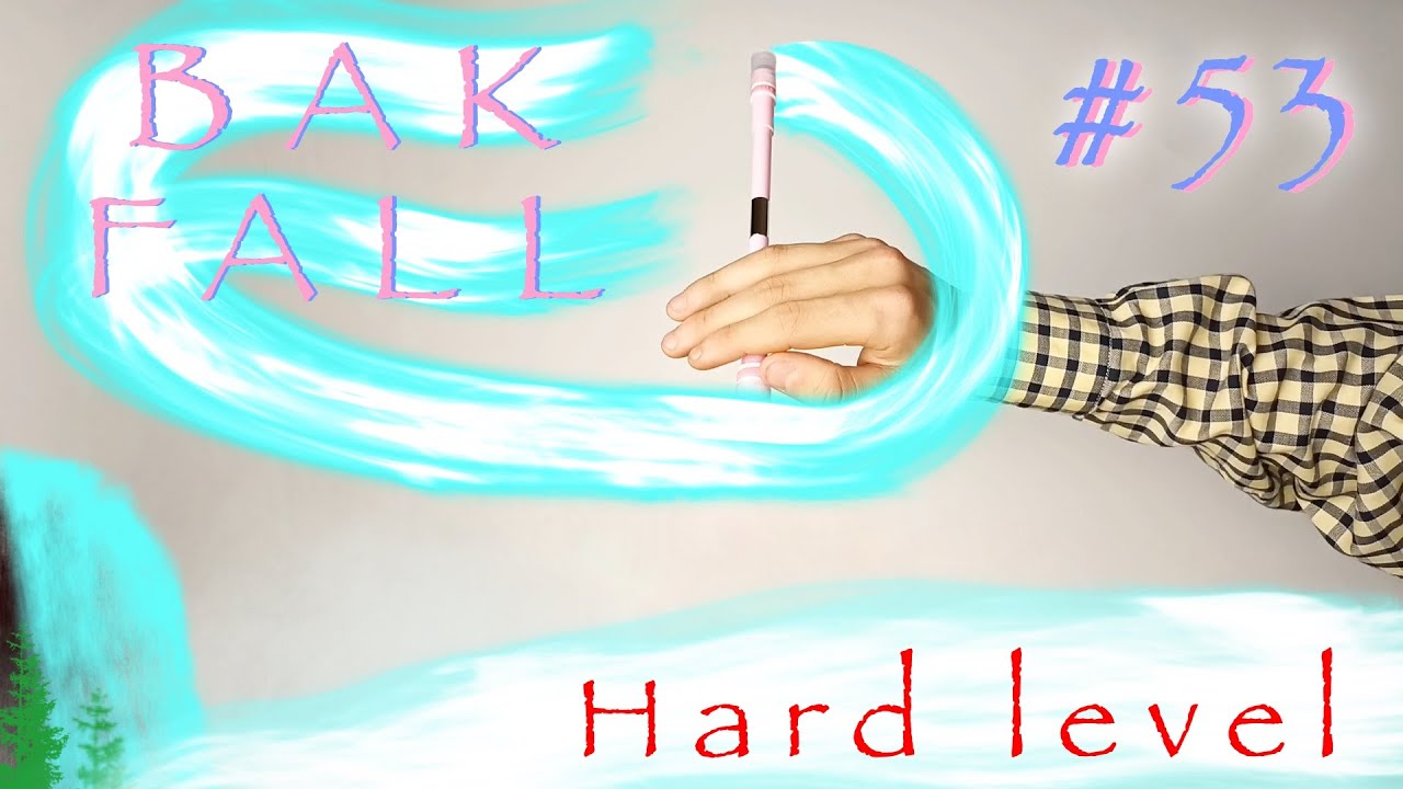 Back Around Fall aka Bak Fall. Пенспиннинг обучение. Трюки. Как крутить ручку. Penspinning tutorial.