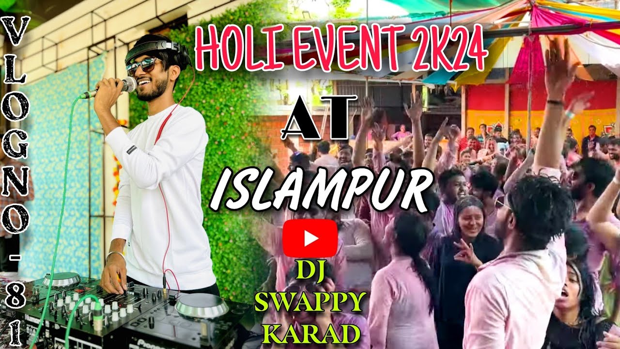 Holi Special Show Islampur | रंग बरसे Event Of Club Sakshi | DJ Swappy Karad🕺