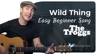 Video thumbnail of "Wild Thing Easy Guitar Chords | The Troggs"