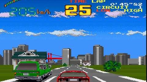 FULL THROTTLE TOP SPEED SHARP X68000 GAMEPLAY