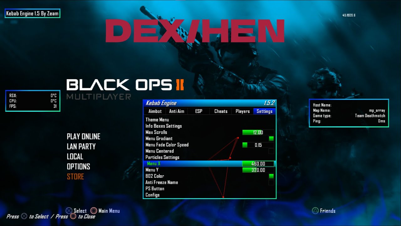 [BO2/PS3] Kebab Engine 1.5 By Zeam TOP OFF HOST With Amazing Auto Walls ...