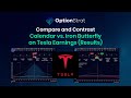 TSLA Earnings Trades Results Calendar vs Butterfly