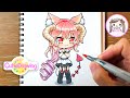 Practicing drawing with Copic18: Gachalife character I made