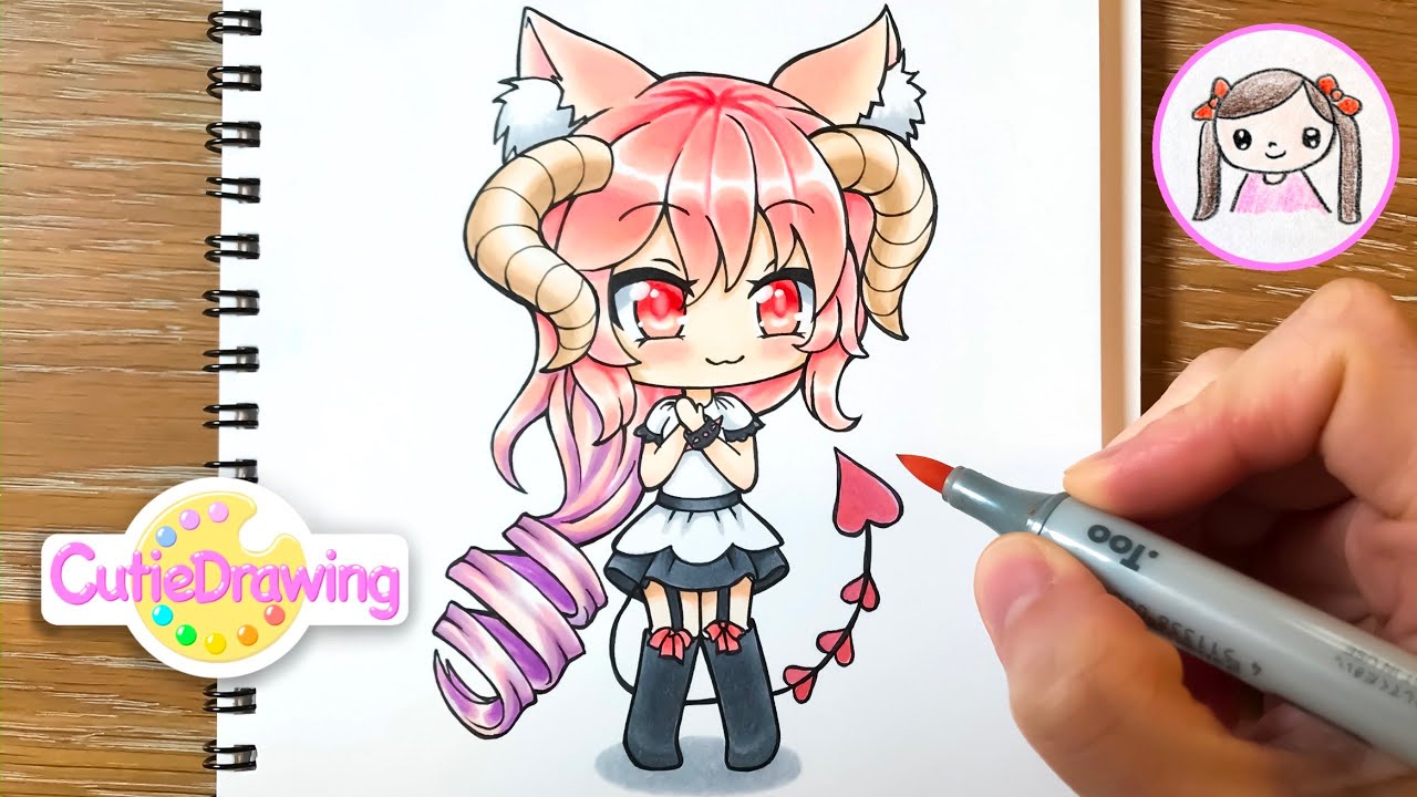 Practicing drawing with Copic 10: Gachalife character you requested 