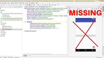 SOLVED! Android Studio Preview window disappeared or not available