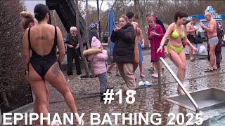 картинка: EPIPHANY BATHING 2025 NEW🔥⚡#18 /WINTER SWIMMING IN ICE HOLE/ BAPTISM IN ICE WATER/ КРЕЩЕНИЕ #icehole