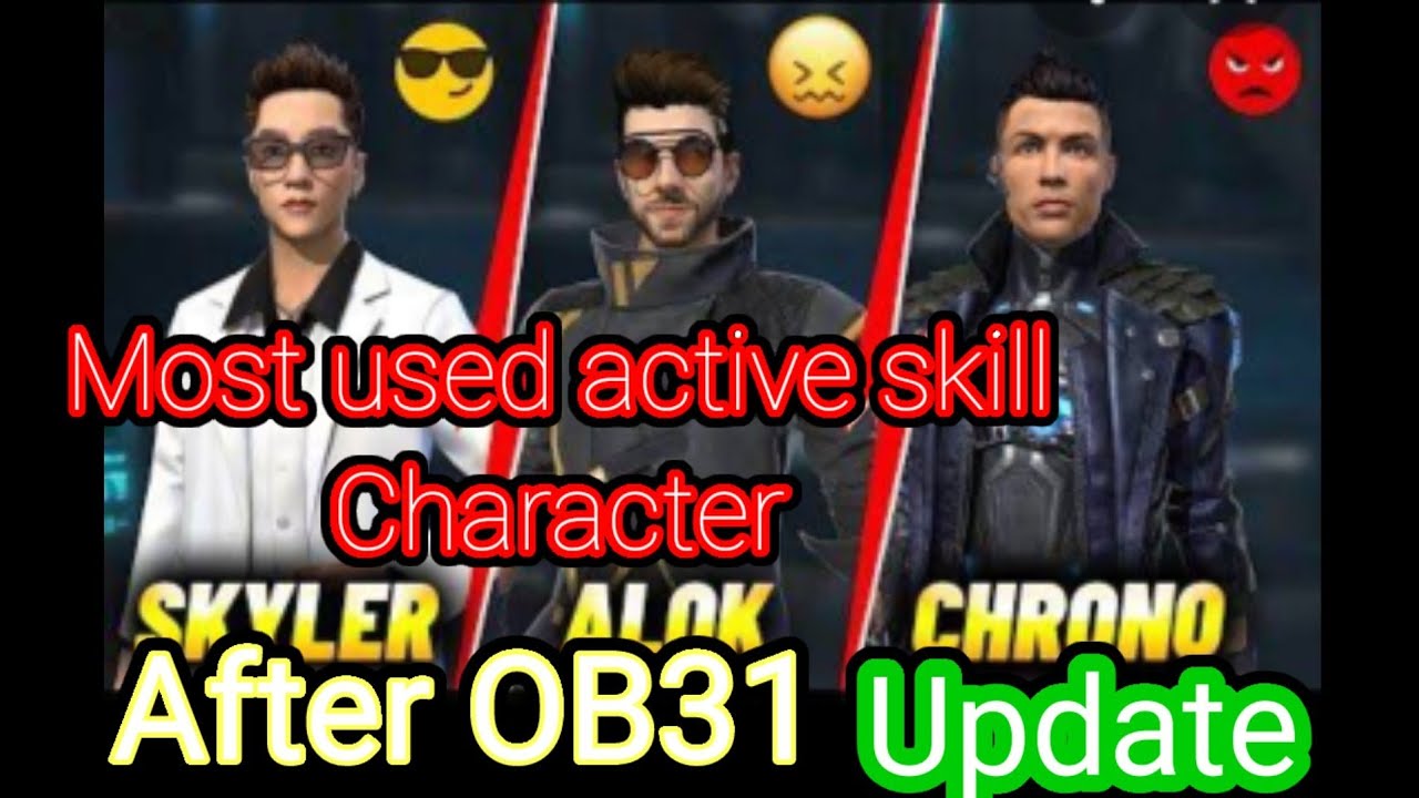 Most used active skill character 😚😚 after OB31 update 😍😍😘