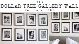 DIY DOLLAR TREE Gallery Wall For Under $30 | Dollar Store Hack DIY | High End Look