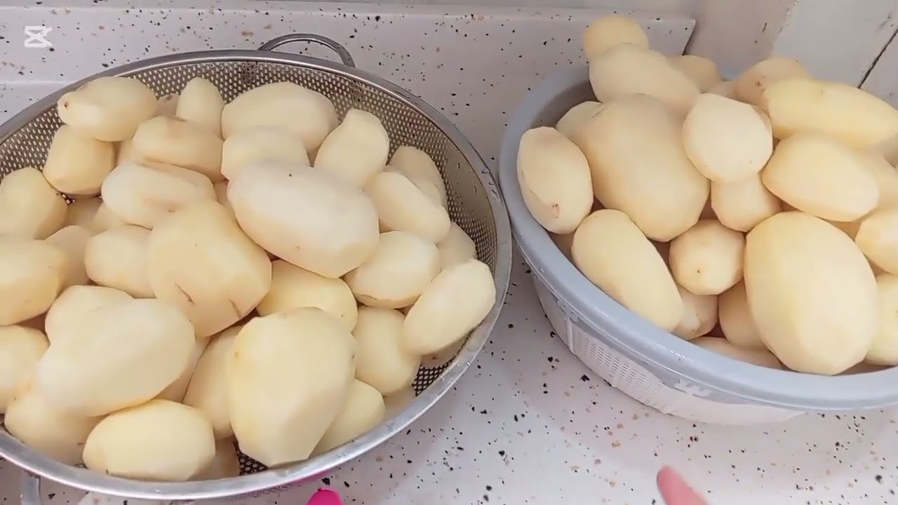 عندي كميه كبيره من بتيته وقررت اسويه تفريزات 🍟 🥔 