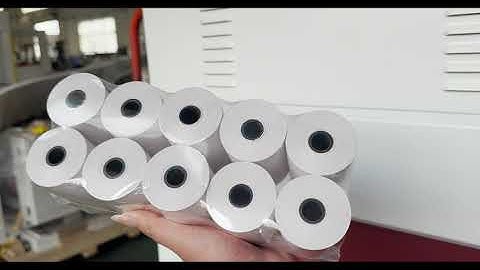 2024 Popular Thermal Paper Roll Slitting & Shrink Wrapping Line