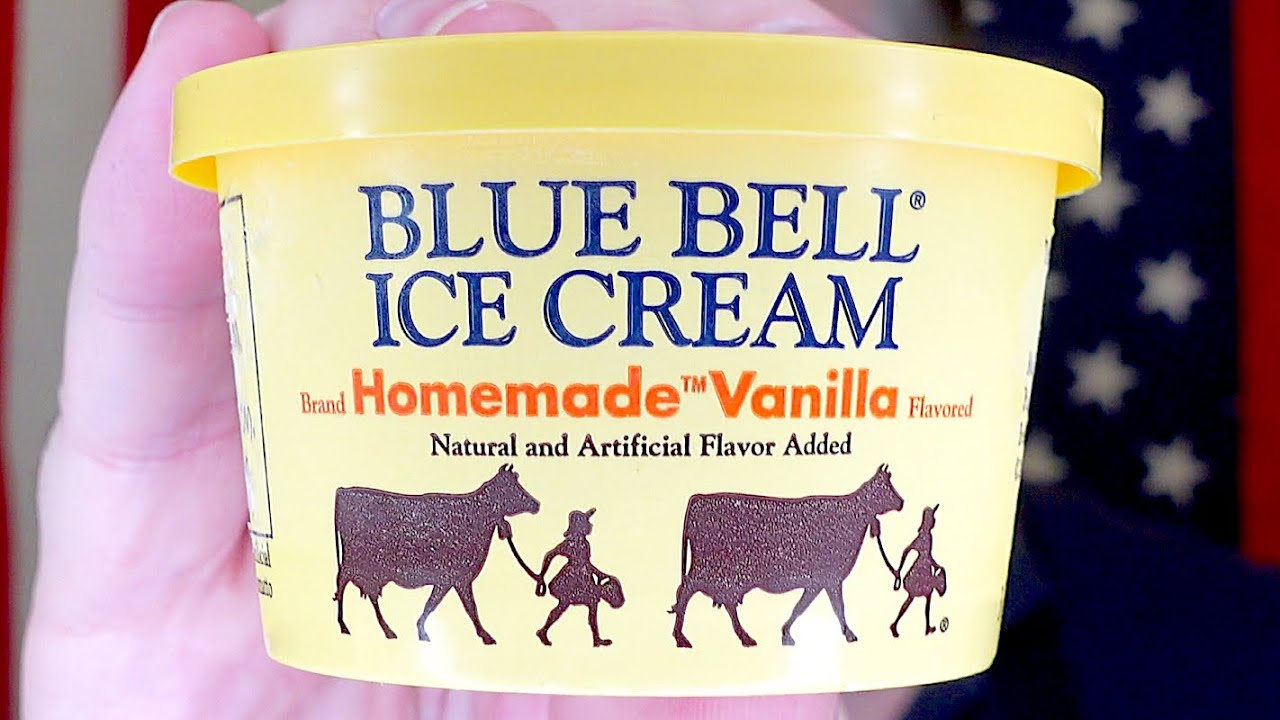 Blue Bell Homemade Vanilla Ice Cream Review - YouTube