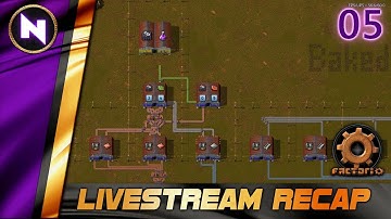 Factorio Twitch Recap | #5 INSANE SCALE OF PURPLE SCIENCE | Livestream Summary