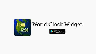 World Clock Widget for Android app features overview screenshot 1