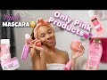 Shower Routine Using ONLY PINK Products! | GRWM Face + Smell Good Routine