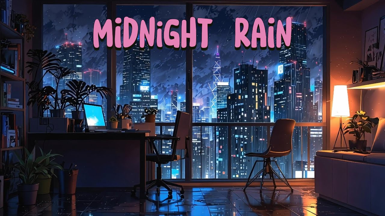 Midnight Rain - Focus & Sleep LoFi - 1 Hour Session
