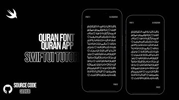 Source Code -  Quran App - Quran.com Font - SwiftUI Code