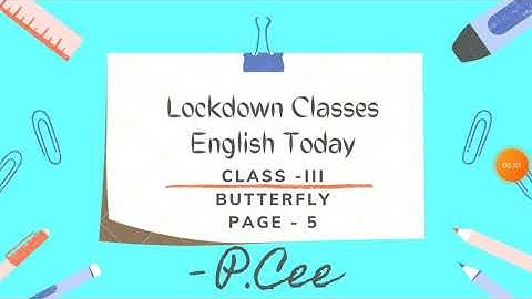 Class 3 || Butterfly || Page - 5 || Revision Lesson || Let