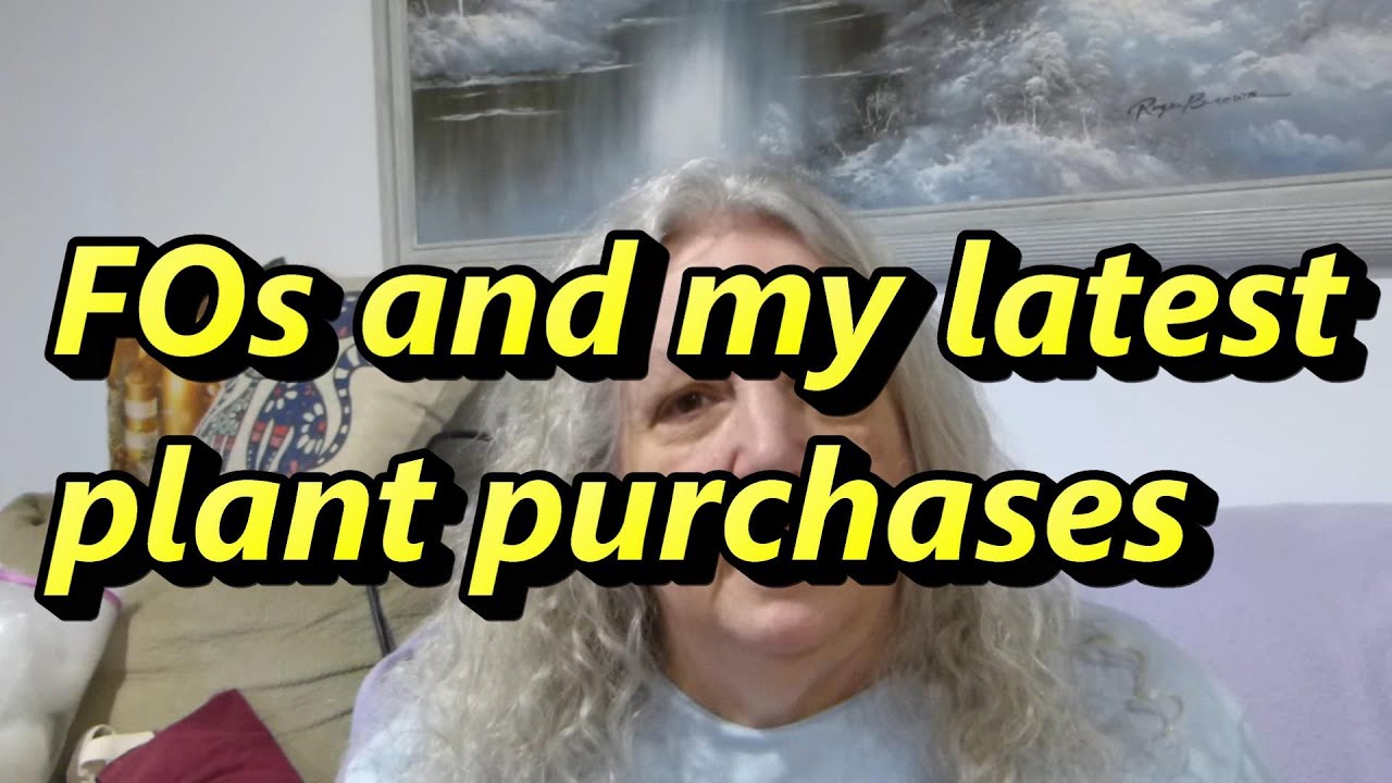 My latest FOs and some garden additions and updates - YouTube