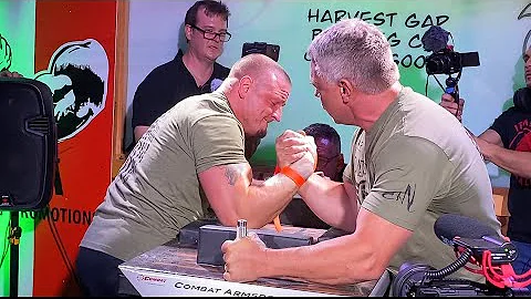 Paul Linn vs John Brzenk Arm Wrestling at Virginia...