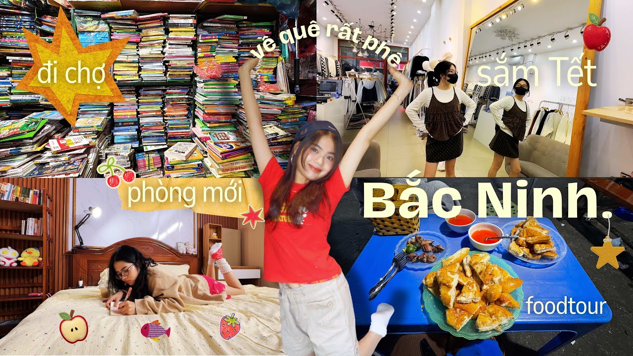 NGÀY ĐẦU VỀ NHÀ ĂN TẾT 🍒ᯓ★ PHÒNG MỚI, CƠM NHÀ, SÁCH CŨ, CHỢ TẾT VÀ 1 TỈ VIỆC──★