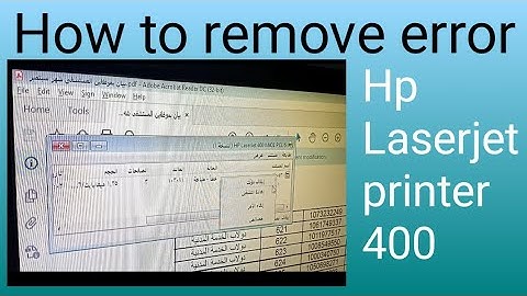 How to clear 79 service error in hp Laserjet 400 printer | Daily new solutions |
