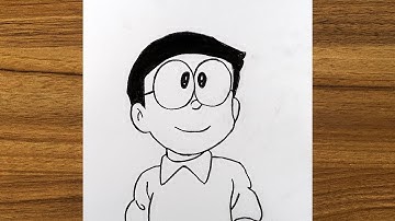 How to Draw Nobita from Doraemon || Easy drawing ideas for beginners || Easy drawing ideas