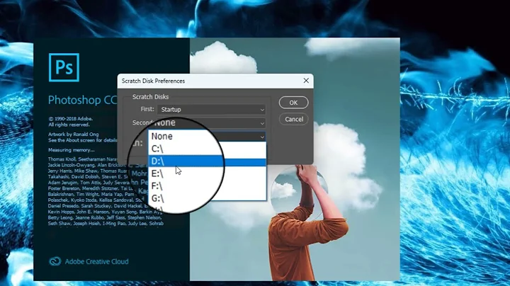 Could not initialize Photoshop because the scratch disks are full  in Photoshop cc 2019 or earlier