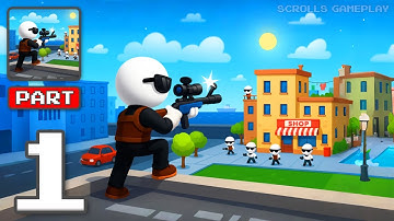 Johnny Trigger: Sniper Game - Gameplay Walkthrough Part 1 - Be The Coolest Agent Ever (iOS, Android)