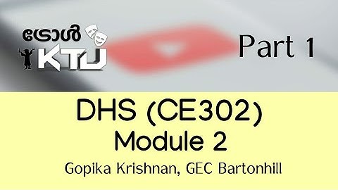 Design of Hydraulic Structures- DHS CE302- Module 2 Part 1 - S6 Civil