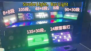 Rich Effect Super Flash All kinds of Strobe Light&Bar Light #ledlights #stagelighting #strobelight