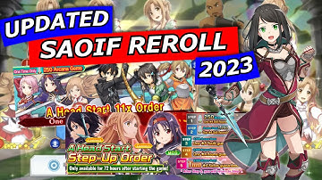 [SAOIF] HOW TO REROLL IN SWORD ART ONLINE: INTEGRAL FACTOR 2023 | Android/iOS/Steam | Reroll Guide