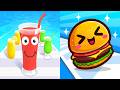 Juice Run VS Food Run🍹🍹🍹All Levels Gameplay Android, ios (Part 338)