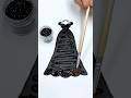 Beautiful ✨🖤✨ Glitter Art Dress 🎨 #glitter #glitterdress #colorfulcreativekids #black #color