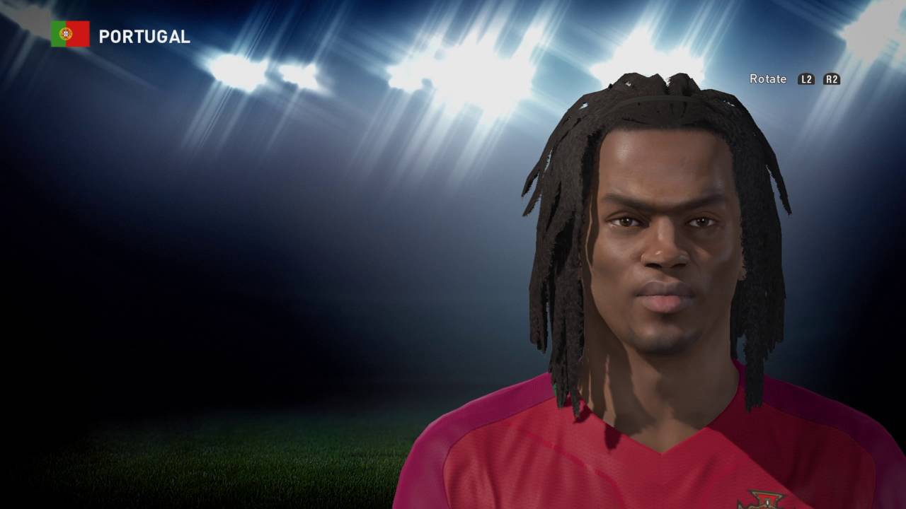 PES 2016 - Renato Sanches face build settings