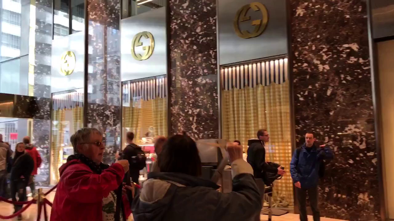 New York City Trump Tower inside tour May 2017