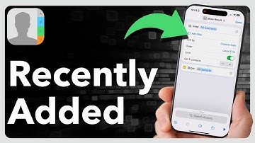 Hoe vind je recent toegevoegde contacten op de iPhone?