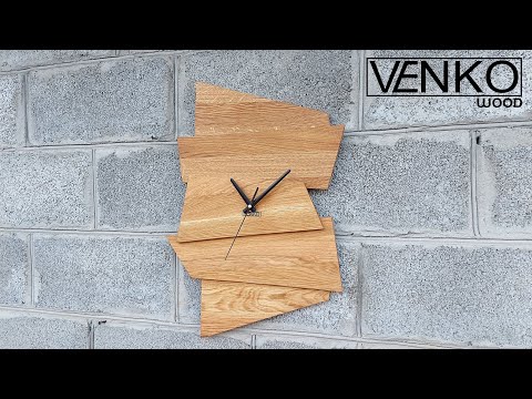 Видео: Designer wall clock for interior