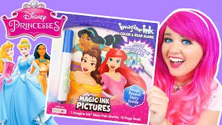 Coloring Disney Princess Magic Ink Coloring & Story Book | Imagine Ink Marker screenshot 2