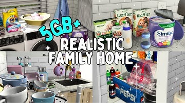 5GB+ REALISTIC HOUSE DOWNLOAD 💗✨ FURNITURE/CLUTTER CC FOLDER + CC LINKS  | THE SIMS 4 (+ subtitles)