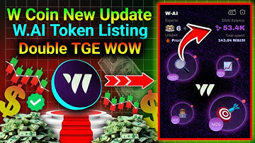 W Coin New Update Wai Token Listing 🥰 W Coin Wai Token Listing। Wcoin Wai Listing 