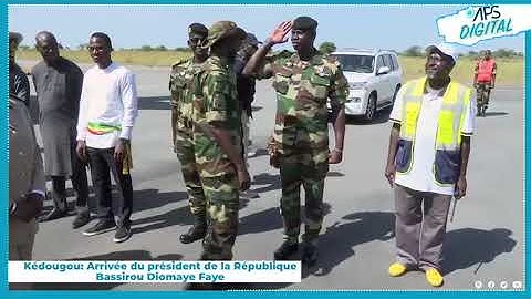 Kédougou : Arrivée du président de la République Bassirou Diomaye Faye
